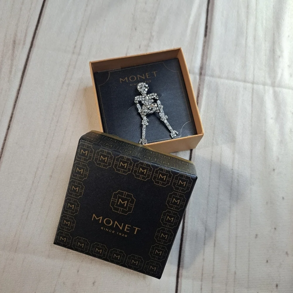 Monet Skeleton Pin